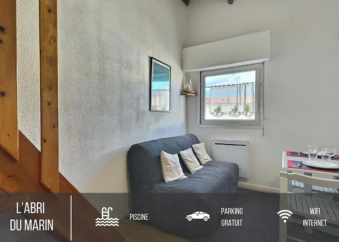 L\'Abri Du Marin - Studio - Proche Plage, Parking, Wifi